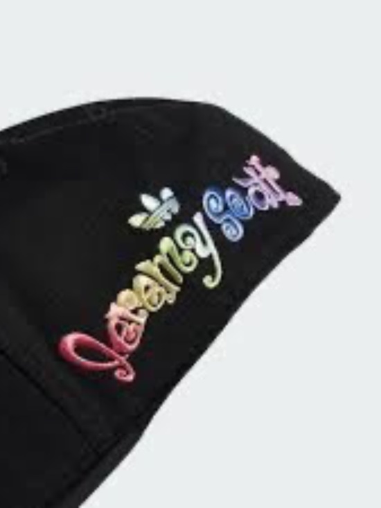 Adidas X Jeremy Scott JW8026 Black Fitted Cap High Crown \'90s Pop Art Club Kid main image 7